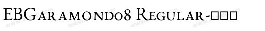 EBGaramond08 Regular字体转换